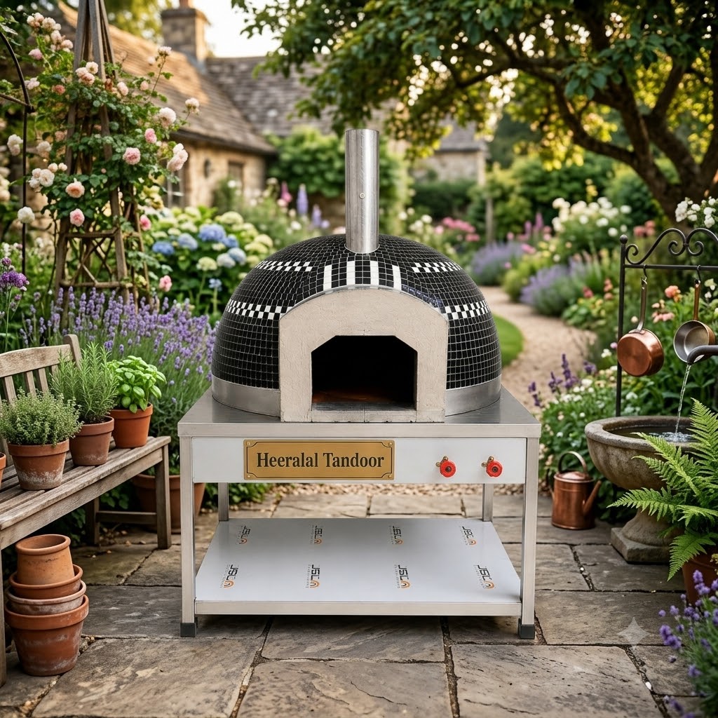 Pizza Oven Black White 3