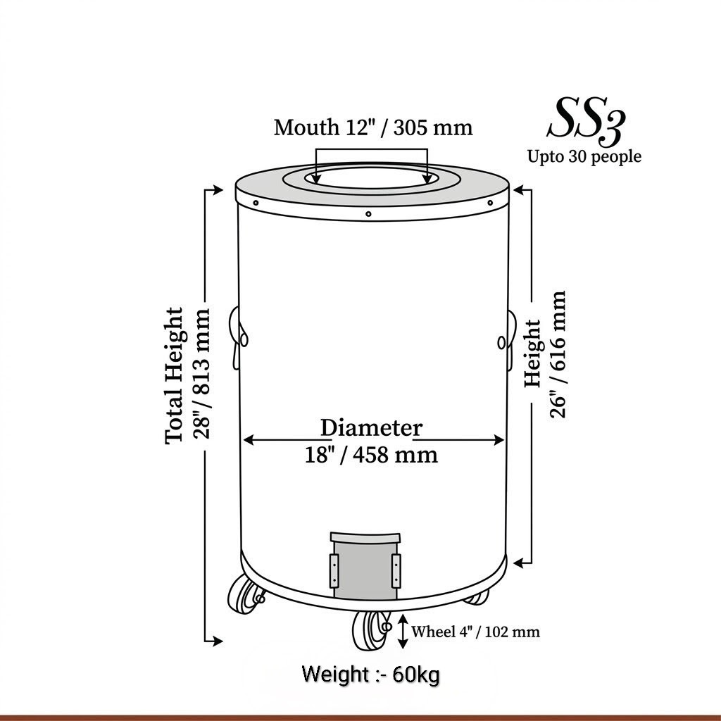 Home Stainless Steel Tandoor 2